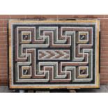 RARE MARBLE MOSAIC ARCHAEOLOGICAL STYLE EARLY 20TH CENTURY