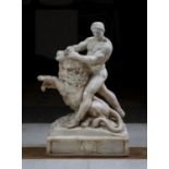 ITALIAN WHITE MARBLE SCULPTURE 19th CENTURY