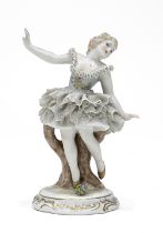 PORCELAIN DANCER SCULPTURE GINORI 20TH CENTURY