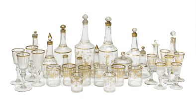 COMPOSITE GLASS SET VENICE END OF THE 19TH CENTURY