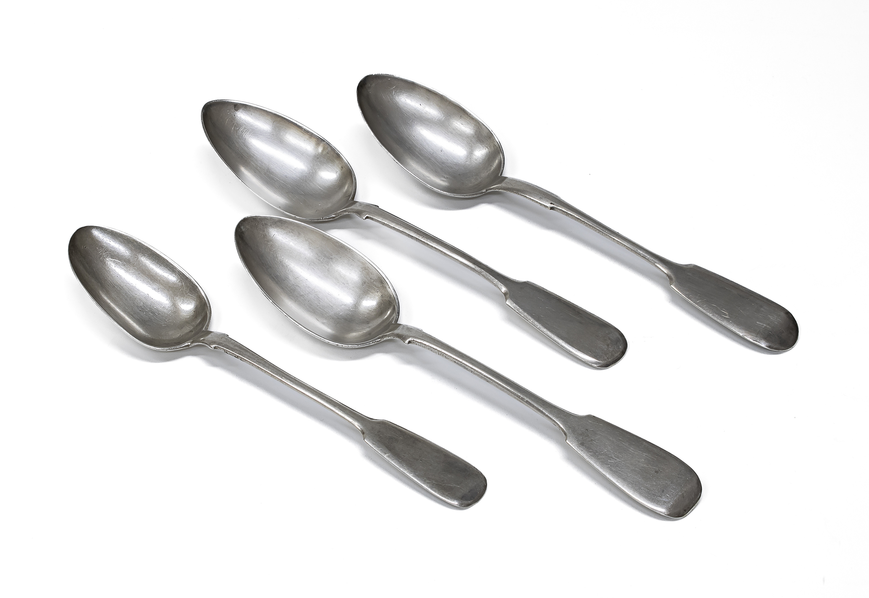 FOUR SILVER SPOONS MOSCOW 1891/1917