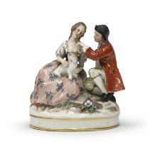 MIGNON PORCELAIN GROUP 20TH CENTURY