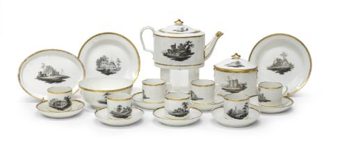 PORCELAIN TEA SET MID 19TH CENTURY