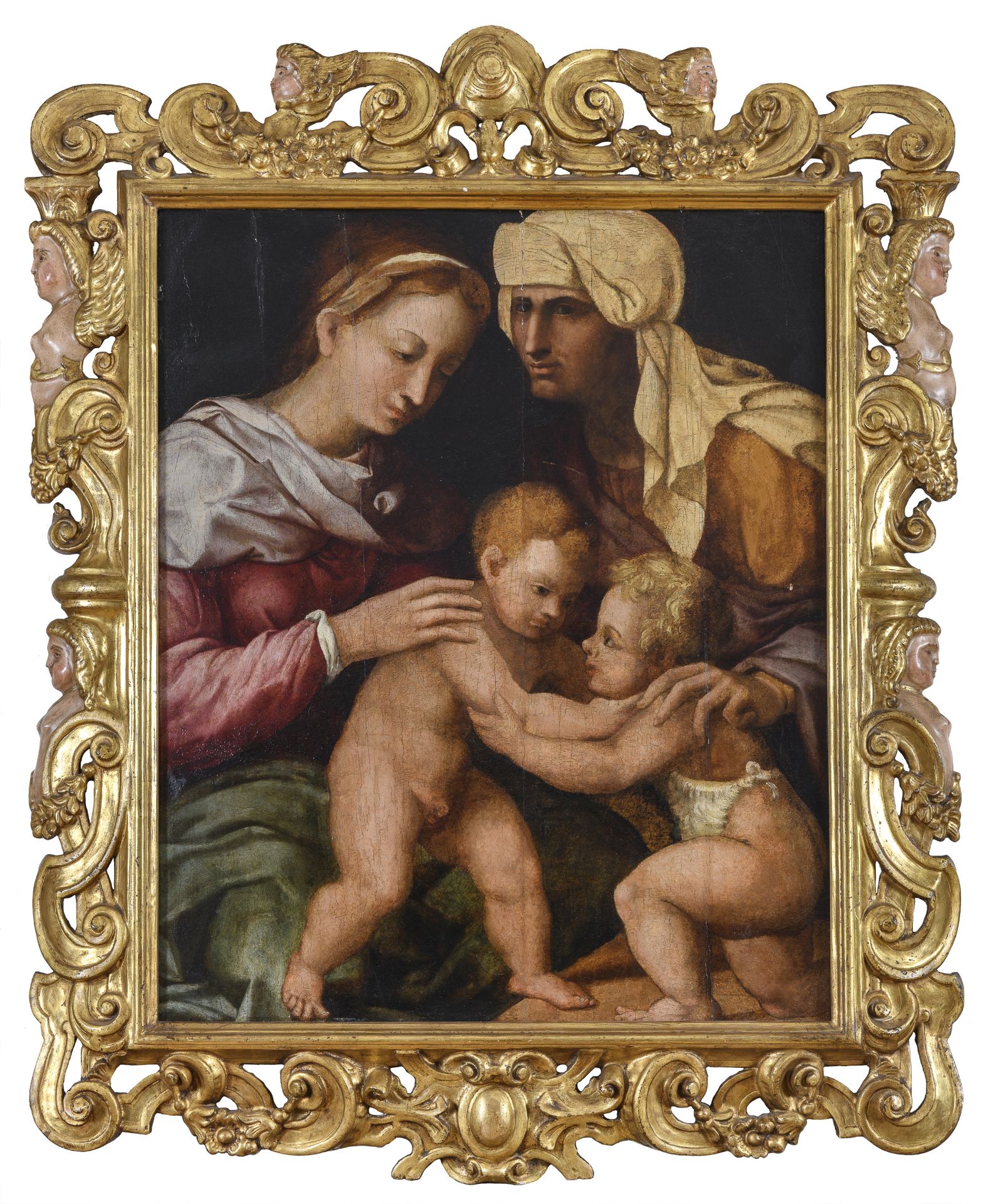 OIL PAINTING FROM SIENA FIRST HALF OF THE 16TH CENTURY