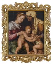 OIL PAINTING FROM SIENA FIRST HALF OF THE 16TH CENTURY