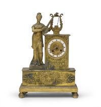 GILT BRONZE CLOCK EARLY 19TH CENTURY