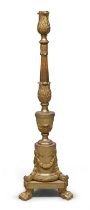 GILTWOOD CANDLESTICK EARLY 19TH CENTURY