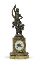 BRONZE TABLE CLOCK 19th CENTURY FRANCE