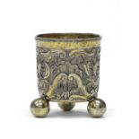 GILT SILVER BEAKER PROBABLY GERMANY EARLY 19TH CENTURY