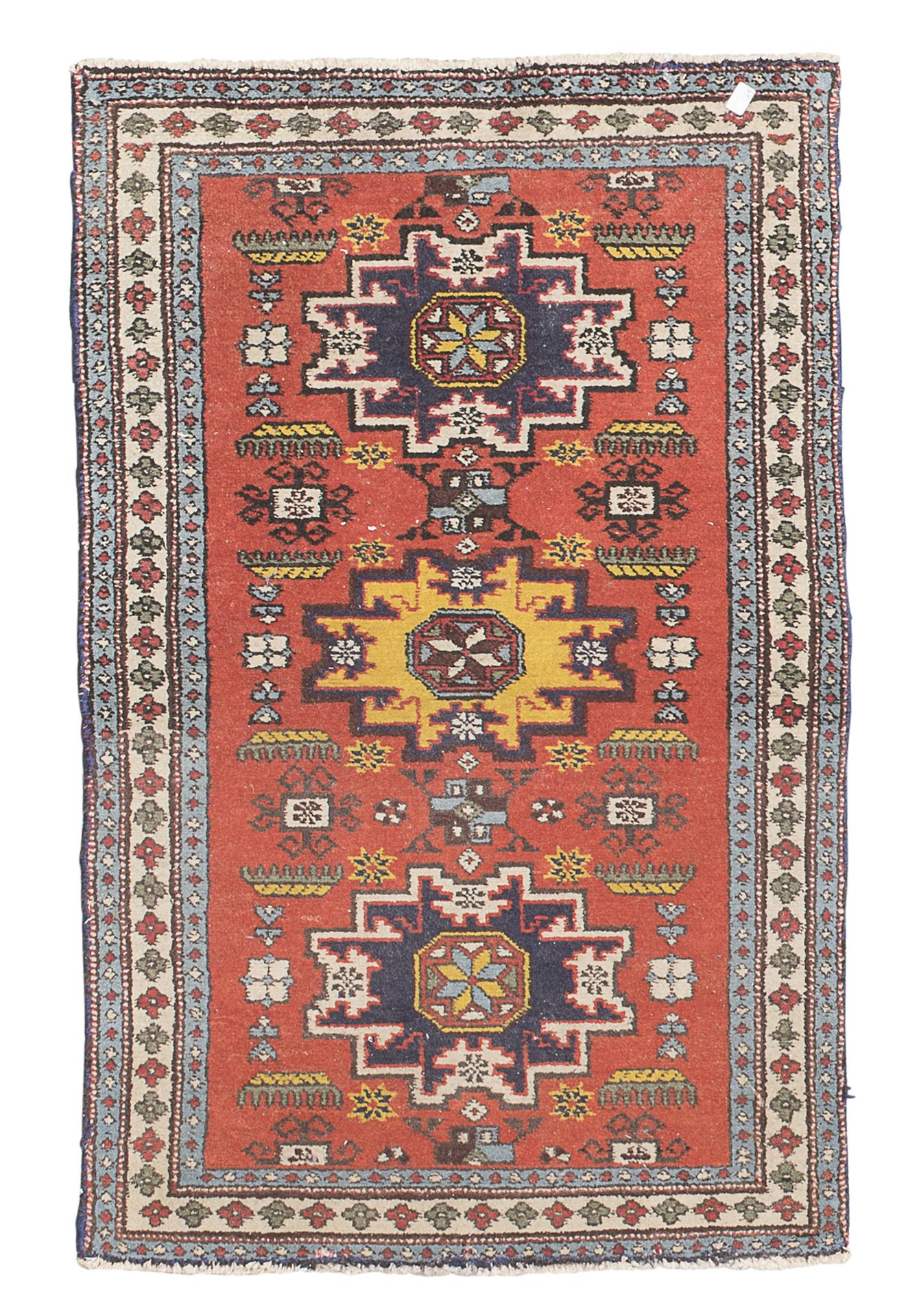 PERSIAN BED RUG EARLY 20TH CENTURY