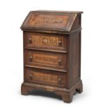 SMALL WALNUT SECRETAIRE 19TH CENTURY