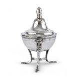 SILVER SUGAR BOWL LOMBARD-VENETIAN 19th CENTURY