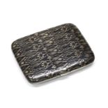 NIELLED SILVER CIGARETTE CASE PROBABLY GERMANY END OF THE 19TH CENTURY