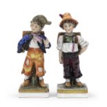 PAIR OF PORCELAIN SCULPTURES GINORI EARLY 20TH CENTURY