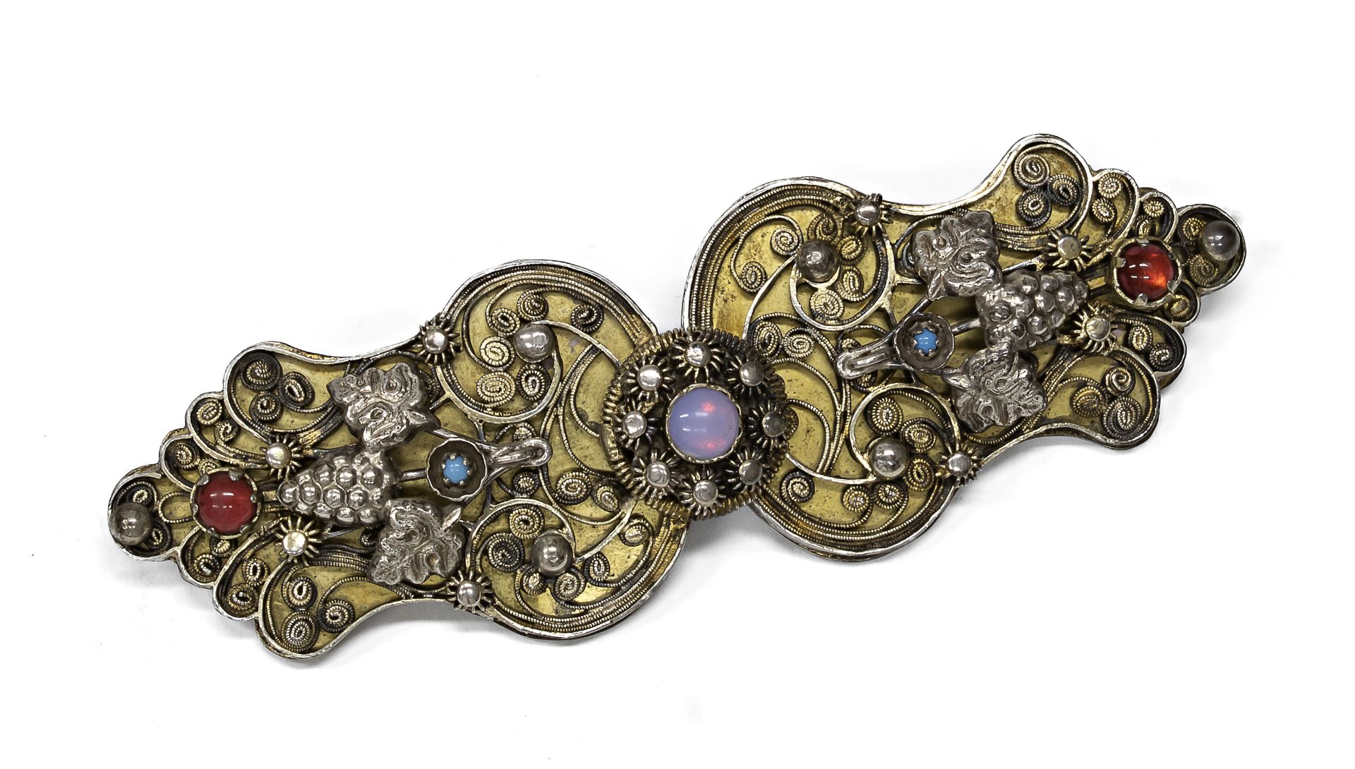 GILDED SILVER BUCKLE AUSTRIA FIRST HALF OF THE 19TH CENTURY