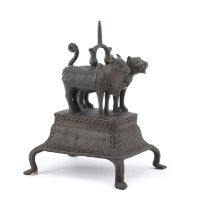 A BRONZE SCULPTURE PROBABLY MALAYSIA EARLY 20TH CENTURY