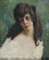 OIL PORTRAIT BY VITTORIO GUSSONI 1920