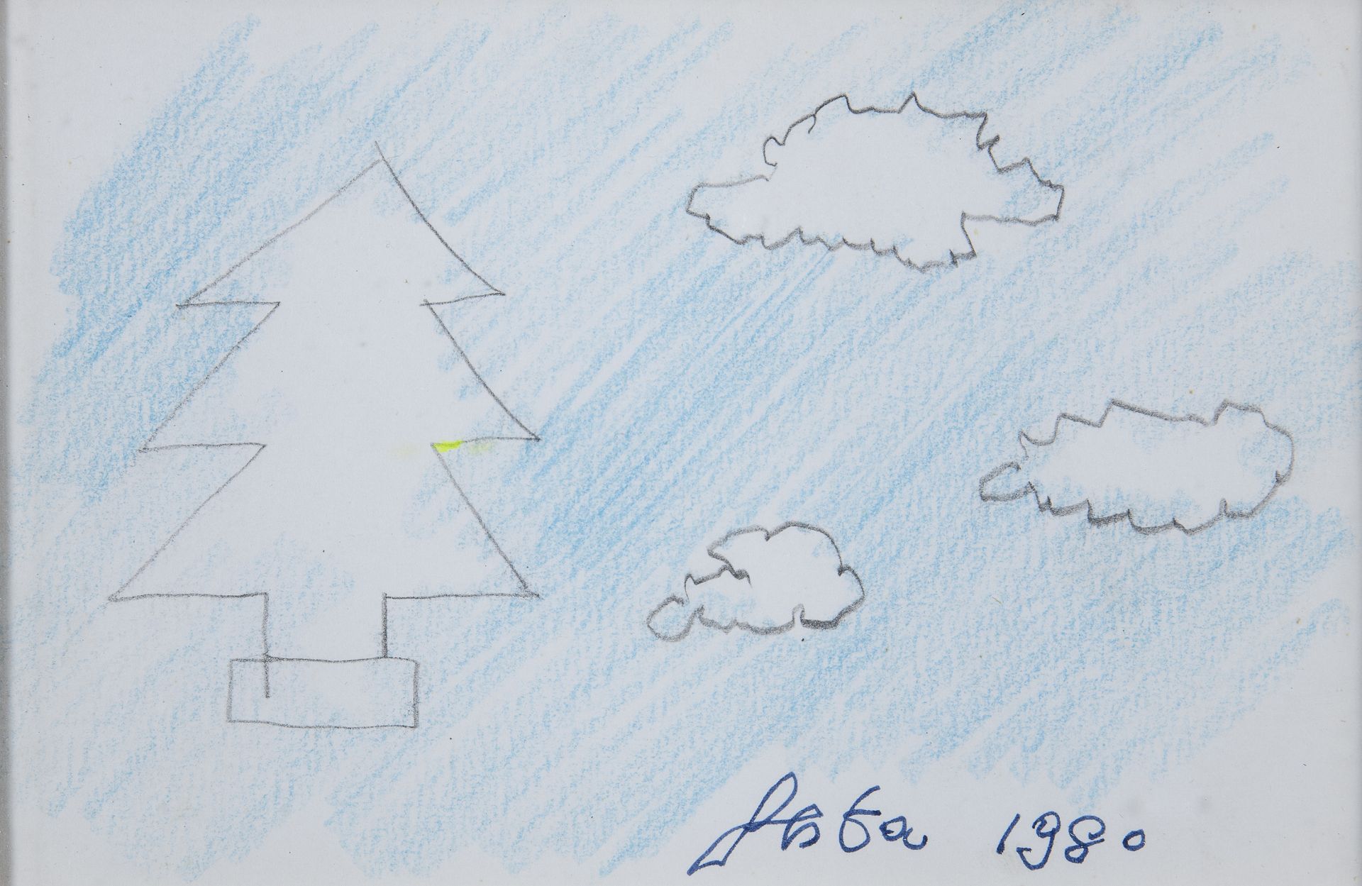 PASTEL AND PENCIL DRAWING BY TANO FESTA 1980