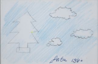 PASTEL AND PENCIL DRAWING BY TANO FESTA 1980