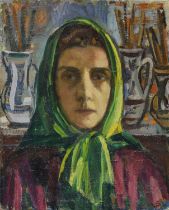 OIL SELF-PORTRAIT BY EDITH BASCH