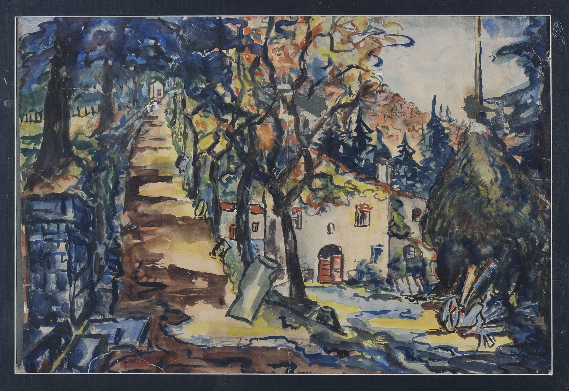 WATERCOLOR LANDSCAPE 20TH CENTURY