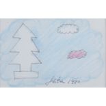 PASTEL AND PENCIL DRAWING BY TANO FESTA 1980