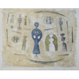 LITHOGRAPH 'THE BLUE LADY' BY MASSIMO CAMPIGLI 1962