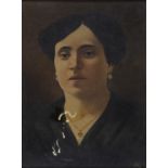 OIL PORTRAIT OF A WOMAN 20TH CENTURY