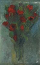OIL PAINTING OF FLOWERS BY GIOVANNI OMICCIOLI 1940s