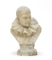 ALABASTER BUST BY G. PINERCHI