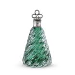 SUBMERGED GLASS PERFUME BOTTLE EARLY 20TH CENTURY