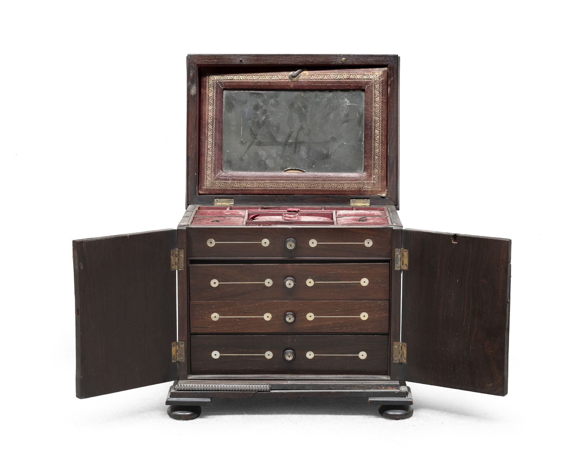 SMALL COIN CABINET 19th CENTURY - Image 2 of 2