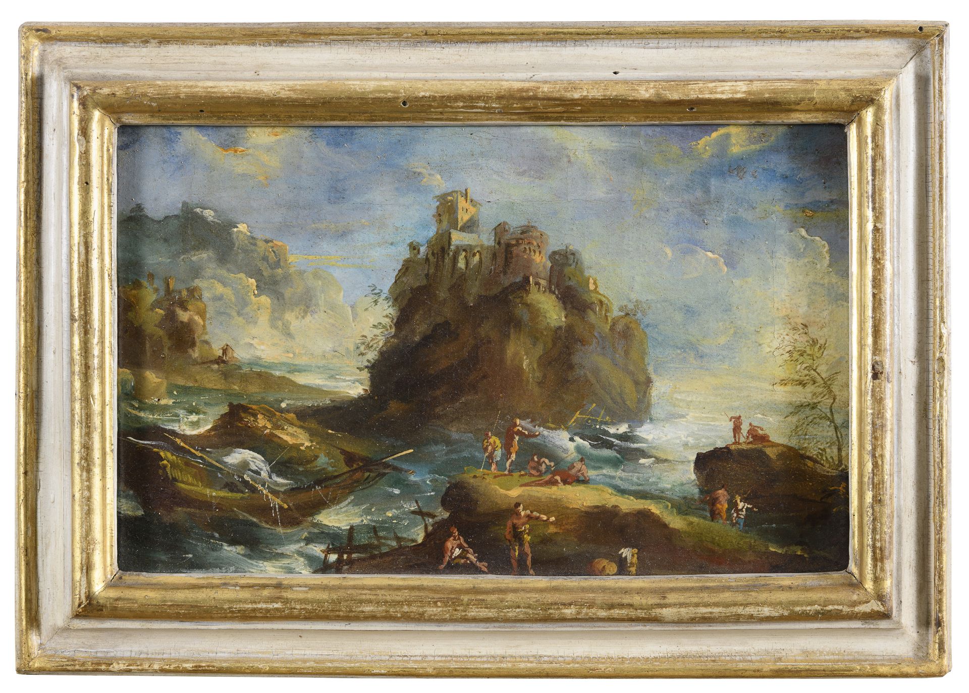 OIL PAINTING IN THE MANNER OF FRANCESCO GUARDI EARLY 20TH CENTURY