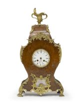 ELM WOOD TABLE CLOCK NORTHERN EUROPE EARLY 19TH CENTURY