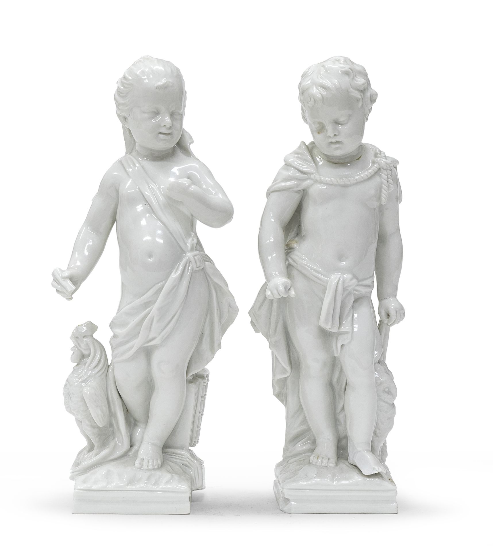 PAIR OF PORCELAIN SCULPTURES BERLIN END OF THE 19TH CENTURY