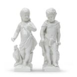 PAIR OF PORCELAIN SCULPTURES BERLIN END OF THE 19TH CENTURY