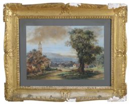 NEAPOLITAN OIL PAINTING END OF THE 19TH CENTURY
