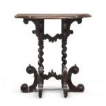 SMALL WALNUT COMPOSITE CONSOLE 18TH CENTURY