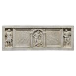 STRIGLED BAS-RELIEF IN WHITE MARBLE 19TH CENTURY