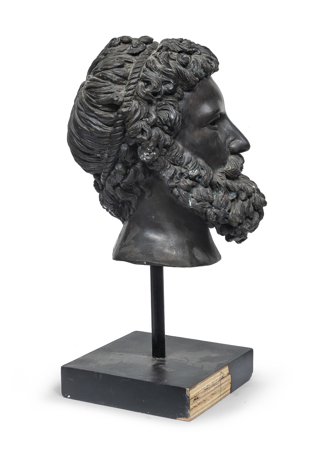 BRONZE HEAD OF SOCRATES EARLY 20TH CENTURY - Image 2 of 2