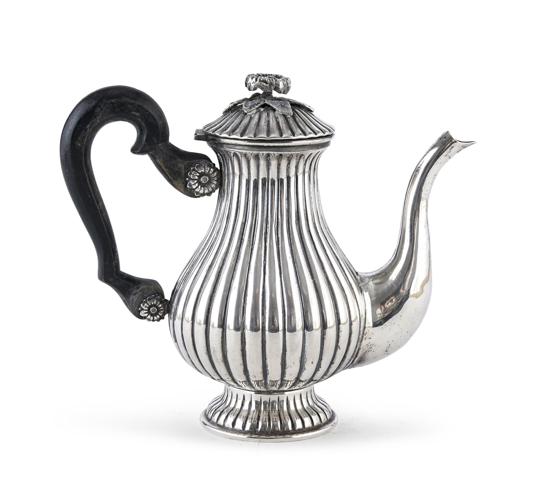 SILVER COFFEE POT KINGDOM OF ITALY END OF THE 19TH CENTURY