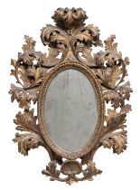 GILTWOOD MIRROR PROBABLY 19th CENTURY FLORENCE