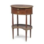 MAHOGANY BEDSIDE TABLE FRANCE END OF THE LOUIS XVI PERIOD