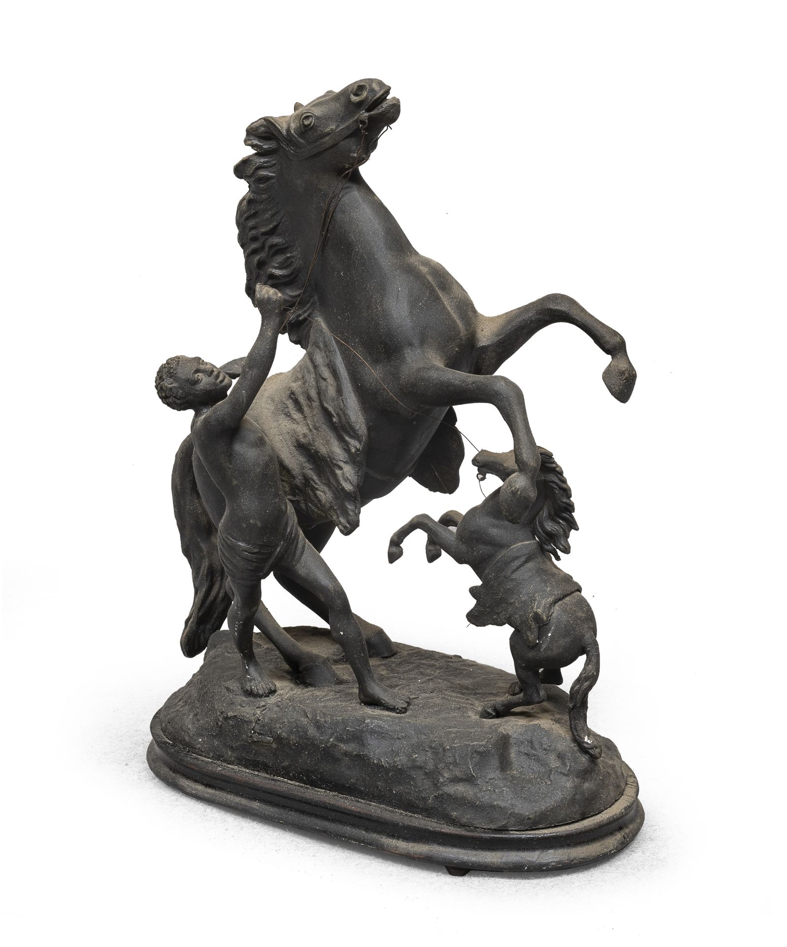 BURNISHED METAL SCULPTURE END OF THE 19TH CENTURY