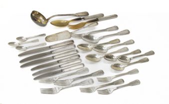 SILVER CUTLERY SET ITALY SECOND HALF OF THE 20TH CENTURY