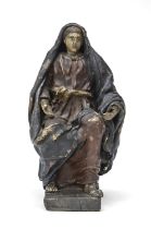 PAPER MACHE SCULPTURE OF THE VIRGIN NAPLES 18TH CENTURY