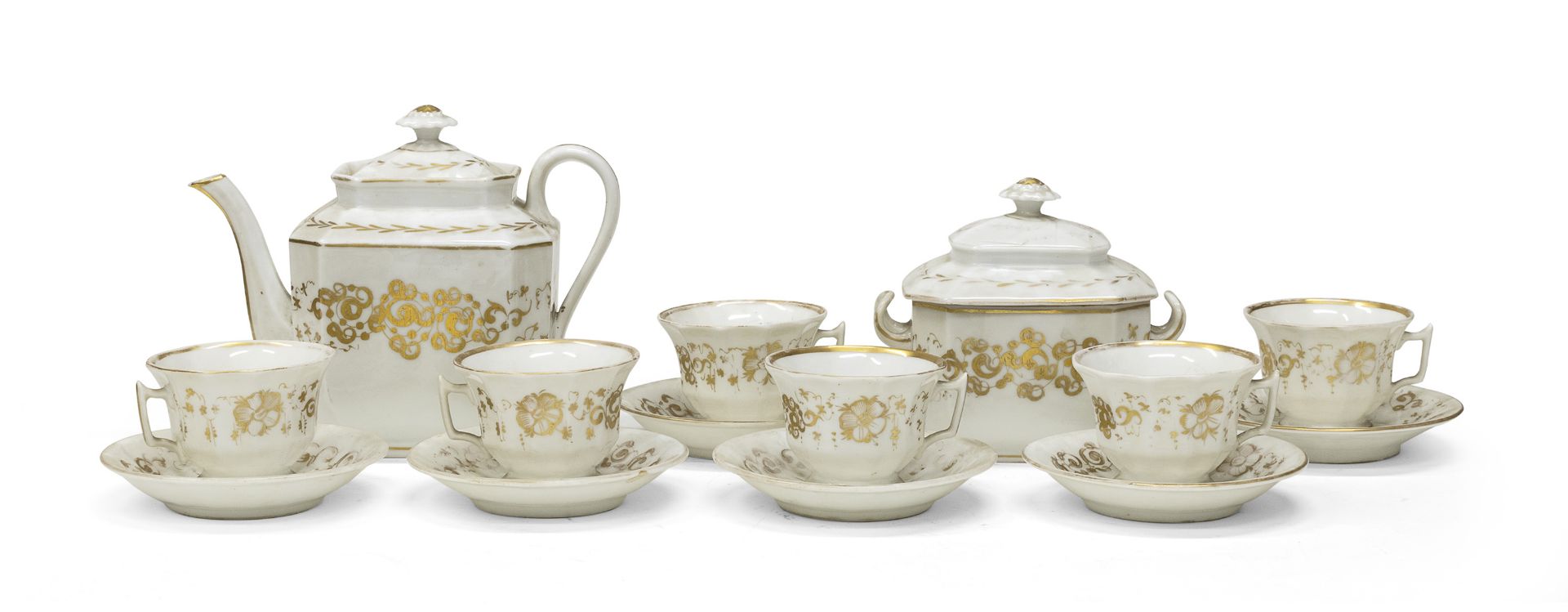 PORCELAIN TEA SET 19th CENTURY