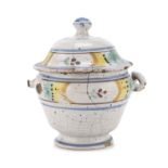 MAIOLICA TUREEN PUGLIE 19TH CENTURY