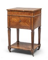 BEDSIDE TABLE IN BOIS DE ROSE END OF THE LOUIS XVI PERIOD