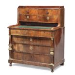 DESK WITH HUTCH AND DRAWERS FRANCE RESTORATION PERIOD